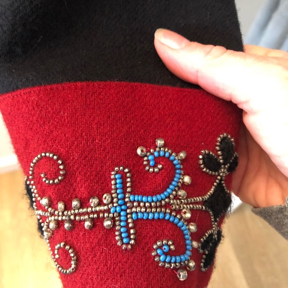 Vintage Western Jacket Wool Tailored Hand Beaded Standout Double D Ranch - Picture 6 of 11